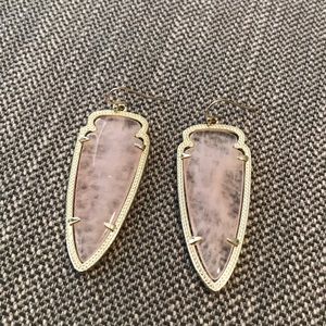 Light pink Arrowhead Kendra Scott Earrings